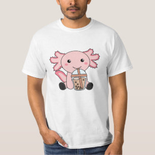 T-shirt Snaxolotl Axolotl Amateurs de thé à bulles Animaux