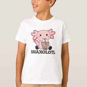 T-shirt Snaxolotl Axolotl Amateurs de thé à bulles Animaux