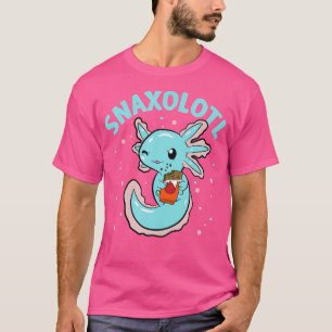 T-shirt Snaxolotl Chocolat Cute Blue Axolotl Salama