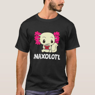 T-shirt Snaxolotl Cute Axolotl Avec Chips De Pomme De Terr