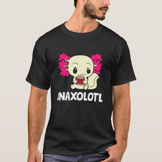 T-shirt Snaxolotl Cute Axolotl Avec Chips De Pomme De Terr (Devant)