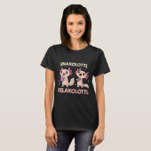T-shirt Snaxolotl et Relaxolotl Unique Funny Axolotl T-Sh (Devant entier)