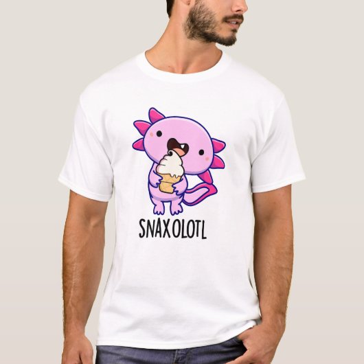 T-shirt Snaxolotl Funny Axolotl Pun (Devant)
