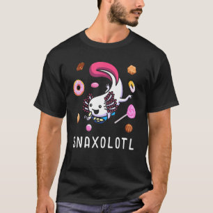 T-shirt Snaxolotl Passionné de Snack Axolotl Amphibien Poi