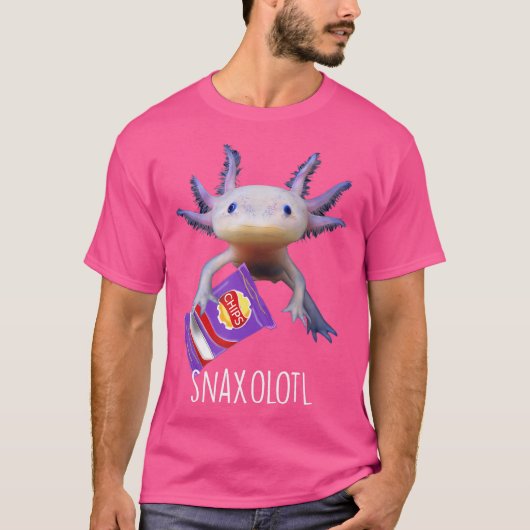 T-shirt Snaxolotl Snack Foodie Funny Axolotl Salamander Pu (Devant)
