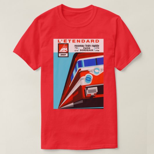 T-shirt SNCF Bordeaux 1968 (Design devant)