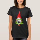 T-shirt Sneaky Gnome Buffalo Plaid Matching Family Christy (Devant)