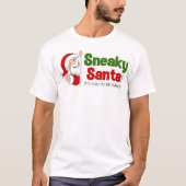 T-shirt Sneaky Père Noël à manches courtes (Devant)