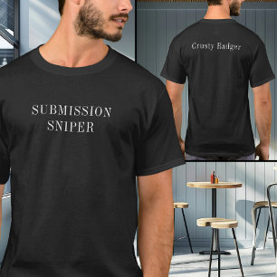 T-shirt Sniper de soumission personnalisé BJJ Jiu Jitsu No