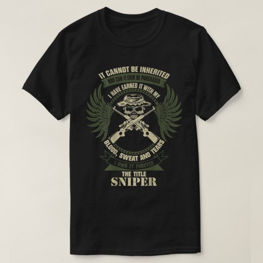 T-shirt Sniper militaire (Design devant)