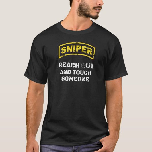 T-shirt Sniper Reach Out Plage de tir compétitive Milita (Devant)