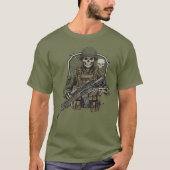 T-shirt Sniper Skeleton (Devant)