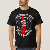 T-shirt Snitches Obtenir Des Points Sur Chemise Elf Xmas S (Devant)