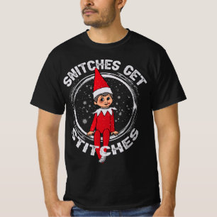 T-shirt Snitches Obtenir Des Points Sur Chemise Elf Xmas S