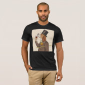 T-shirt Snob de vin beagle (Devant entier)