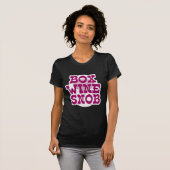 T-shirt Snob de vin de boîte (Devant entier)