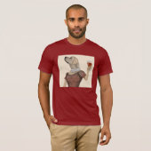 T-shirt Snob de vin du Labrador jaune (Devant entier)