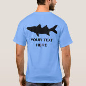 T-shirt Snook pêchant la silhouette (Dos)