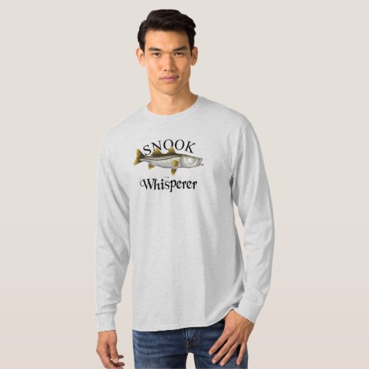 T-shirt Snook Whisperer Léger Manche Long (Devant entier)