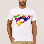 T-shirt Snooker Balls Mens (Devant)