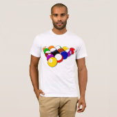 T-shirt Snooker Balls Mens (Devant entier)