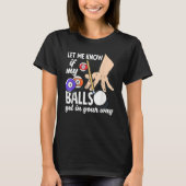 T-shirt Snooker   Billiard Player (Devant)