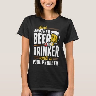 T-shirt Snooker Boisson De Bière Avec Problème De Pool Lec