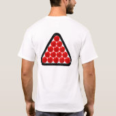 T-shirt Snooker Club, Snooker Balls en Triangle (Dos)