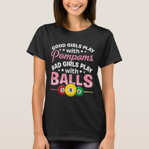T-shirt Snooker D Girls Jouer Avec Ll Pool Joueurs Girl Bi