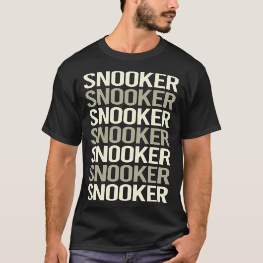 T-shirt Snooker de texte blanc (Devant)