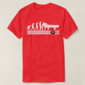 T-shirt Snooker Evolution billard billard billard billard (Design devant)