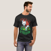 T-shirt Snooker my passion billiard player design snooker (Devant entier)