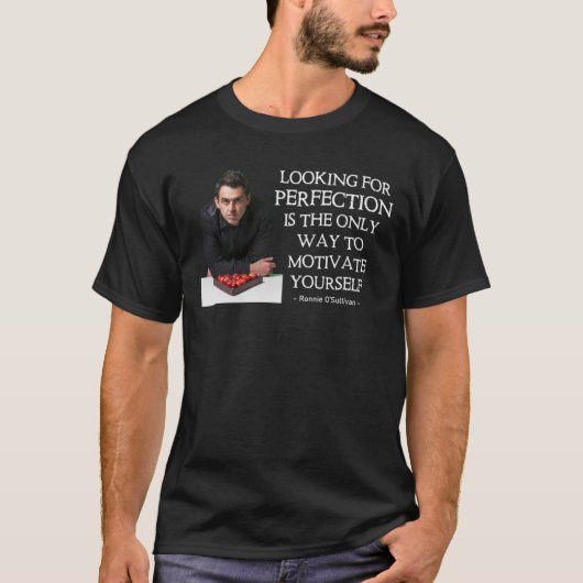 T-shirt Snooker - Ronnie OSullivan - Perfection (Devant)