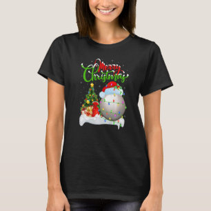 T-shirt Snooker Sports Noël Décoration Père Noël Snooker C