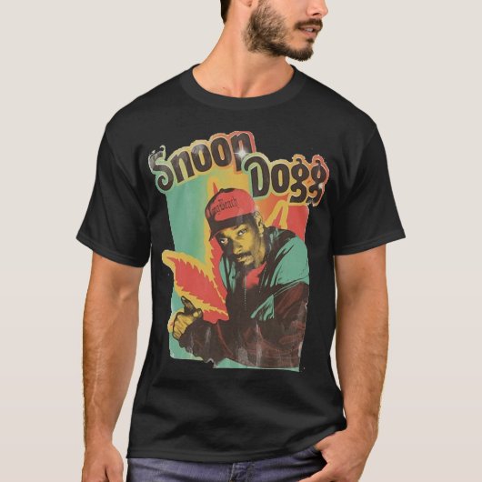 T-shirt Snoop chien vintage 90s (Devant)