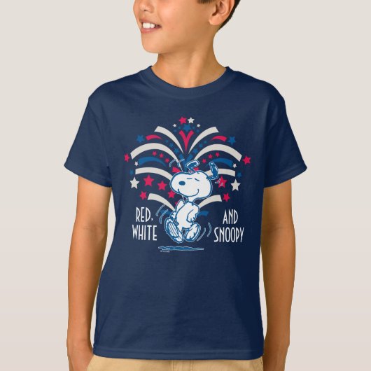 T-shirt Snoopy 4 juillet Danse (Devant)
