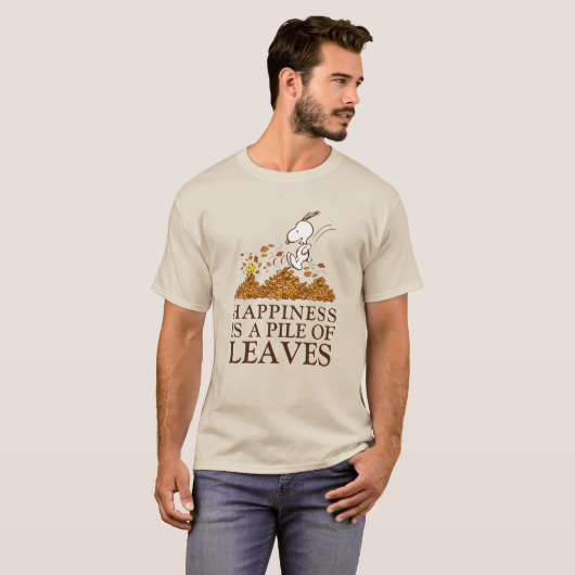 T-shirt Snoopy & Bois Feuilles d'automne (Devant entier)
