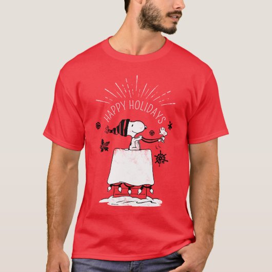 T-shirt Snoopy et Woodstock - Joyeux et lumineux (Devant)