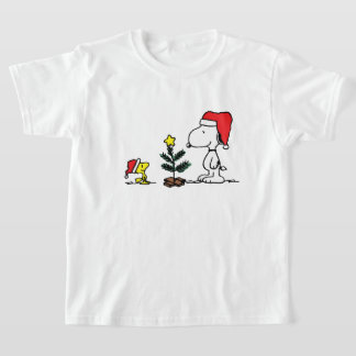 T-shirt snoopy et woodstock noël classique