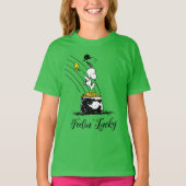 T-shirt Snoopy Jumping dans le pot d'or (Devant)