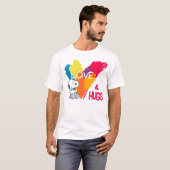 T-shirt Snoopy | Rainbow Love Heart (Devant entier)