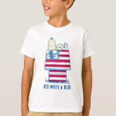T-shirt Snoopy sur 4 juillet Dog House (Devant)