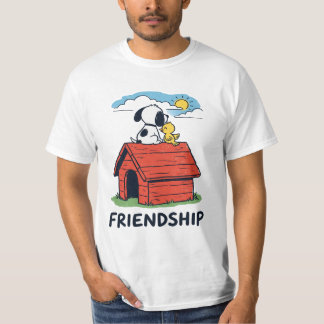 T-shirt Snoopy & Woodstock Besties Red Doghouse