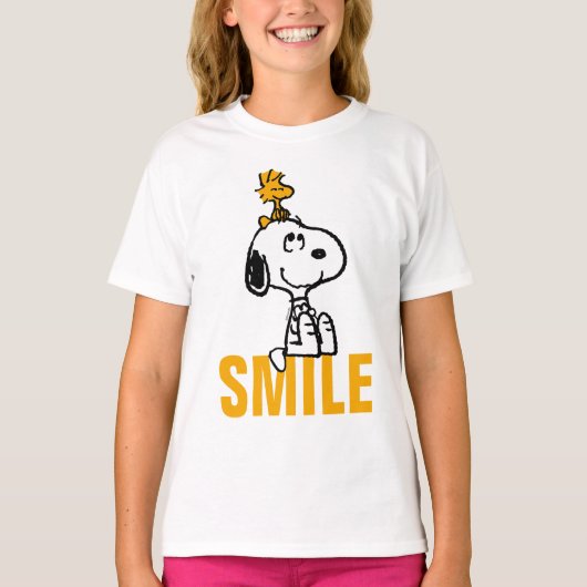 T-shirt Snoopy & Woodstock - Tous les sourires (Devant)