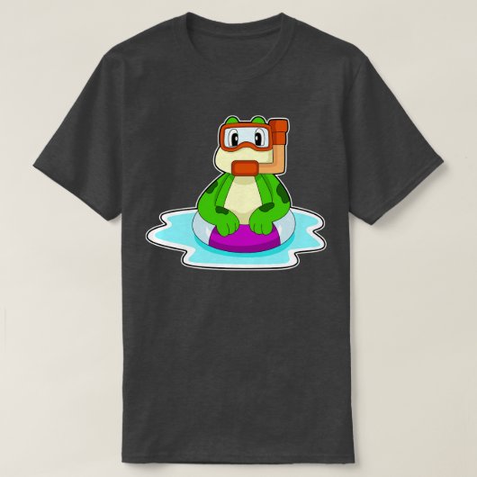 T-shirt Snorkel de natation de grenouille (Design devant)