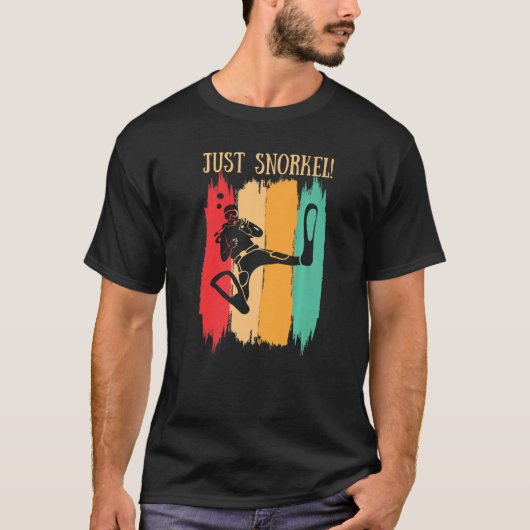 T-shirt Snorkel Retro Plongée Plongée Plongée Plongée (Devant)