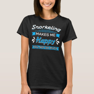 T-shirt Snorkeling Swimmer Snorkeler Masque Snorkel Enthus