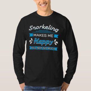 T-shirt Snorkeling Swimmer Snorkeler Masque Snorkel Enthus