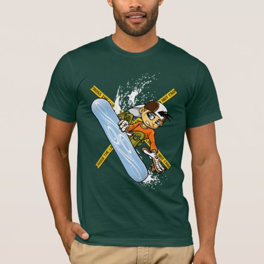 T-shirt Snow boy jumping (Devant)