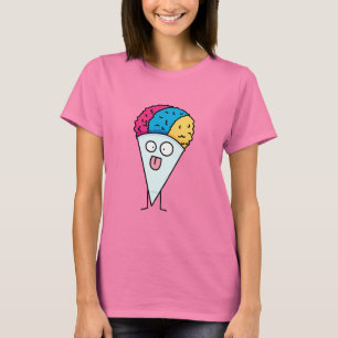 T-shirt Snow Cone langue hors ventilateur sirop de glace d